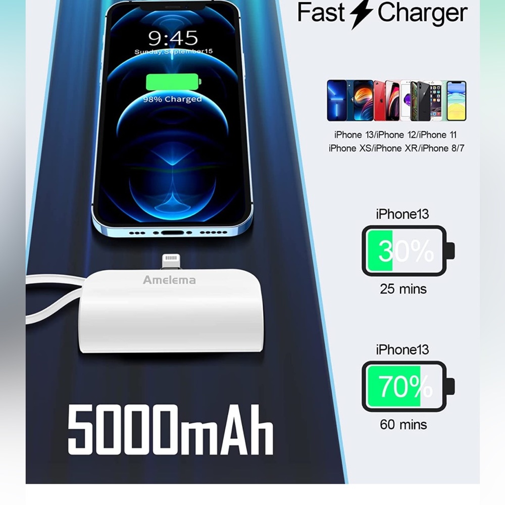 Amelema portable charger